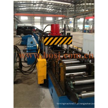 Bandeja de cabo flangeado horizontal T Bandeja de acabamento galvanizado formando máquina de produção Filipinas